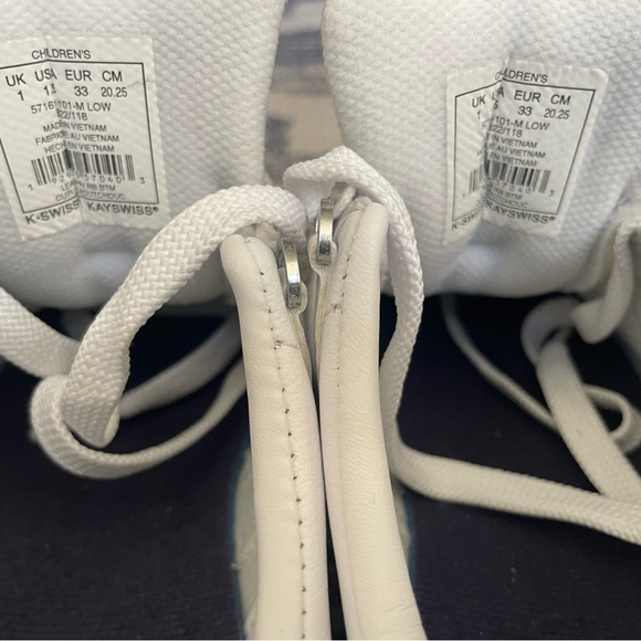 K-Swiss Kids' Classic VN Sneaker Little Kid White size 1.5 - Picture 5 of 6